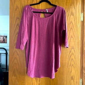 Anthropologie Waffle 3/4 sleeve